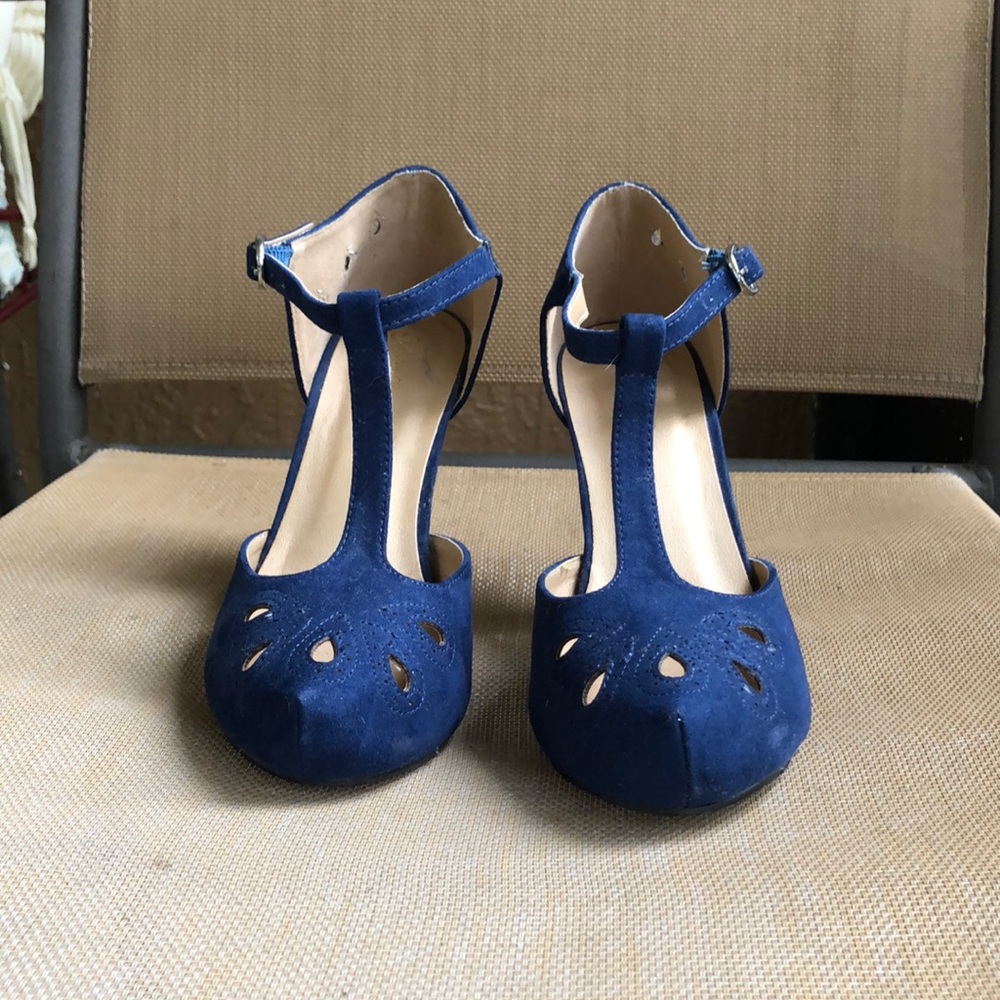 Blue Pin Up Heel